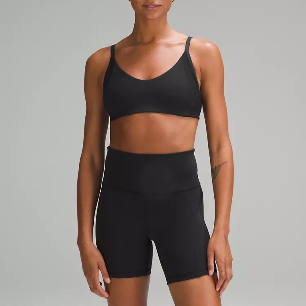 Lululemon Everlux with Mesh Train Bra size 14 Black  B/C cup